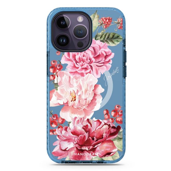 Pretty Watercolor Flowers iPhone 14 Pro MagSafe Compatible Durashock Case Online now