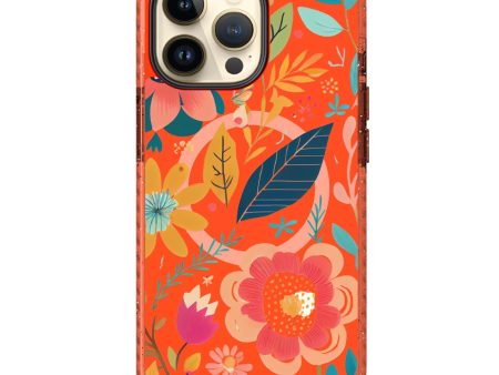 Pretty Florals iPhone 14 Pro MagSafe Compatible Durashock Case Online Sale