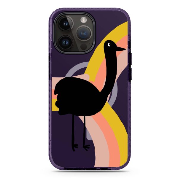 Rainbow Bird iPhone 14 Pro MagSafe Compatible Durashock Case For Sale