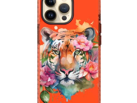 Floral Tiger MagSafe Compatible Durashock Case on Sale