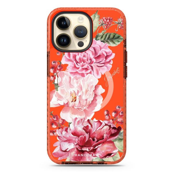 Pretty Watercolor Flowers iPhone 14 Pro MagSafe Compatible Durashock Case Online now