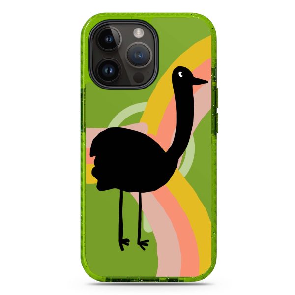 Rainbow Bird iPhone 14 Pro MagSafe Compatible Durashock Case For Sale