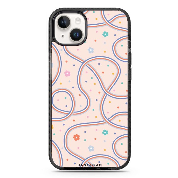 Floral & Line iPhone 14 Plus MagSafe Compatible Durashock Case on Sale