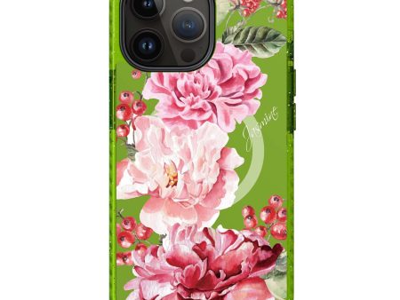 Pretty Watercolor Flowers iPhone 14 Pro MagSafe Compatible Durashock Case Online now