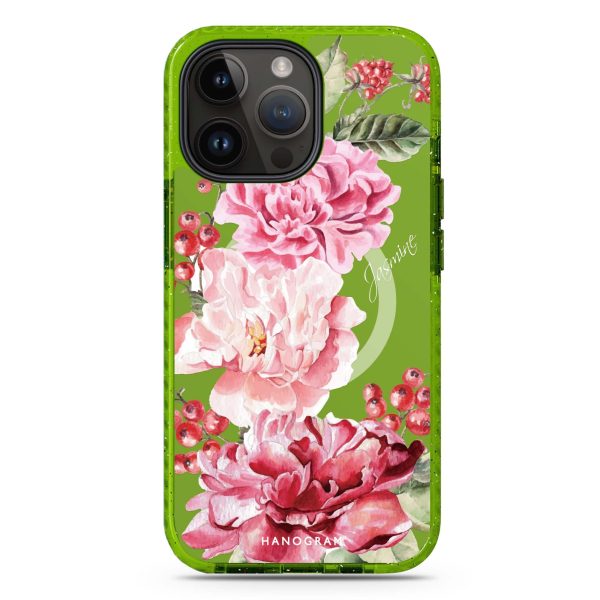 Pretty Watercolor Flowers iPhone 14 Pro MagSafe Compatible Durashock Case Online now