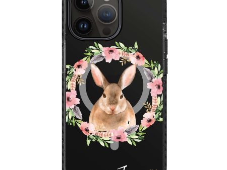 Floral Rabbit MagSafe Compatible Durashock Case For Sale