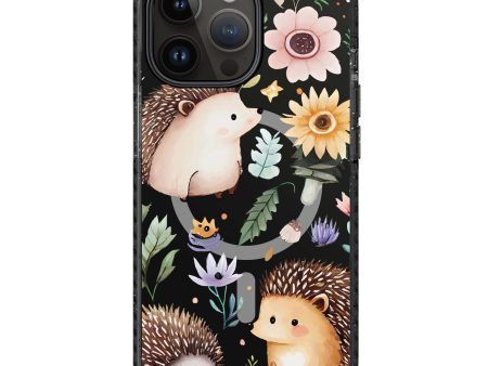 Hedgehog & Floral iPhone 14 Pro MagSafe Compatible Durashock Case Online