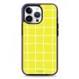 Yellow Checked Pattern iPhone 14 Pro Durashock Case For Cheap