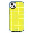 Yellow Checked Pattern iPhone 14 Durashock Case For Cheap