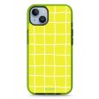 Yellow Checked Pattern iPhone 14 Plus Durashock Case Online Sale