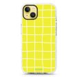 Yellow Checked Pattern iPhone 14 Durashock Case For Cheap