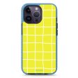 Yellow Checked Pattern iPhone 14 Pro Durashock Case For Cheap