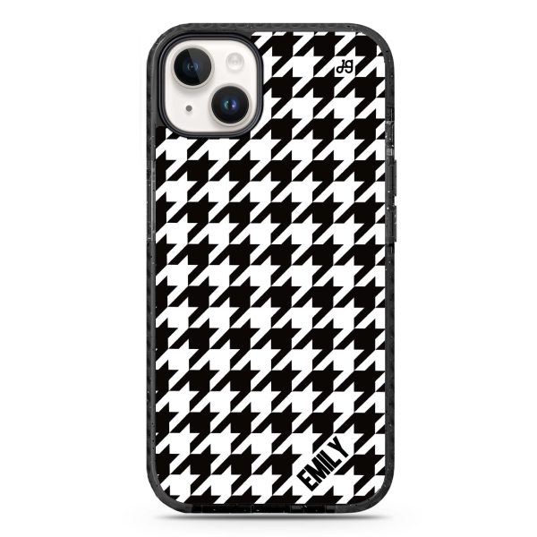 Houndstooth iPhone 14 Durashock Case Online