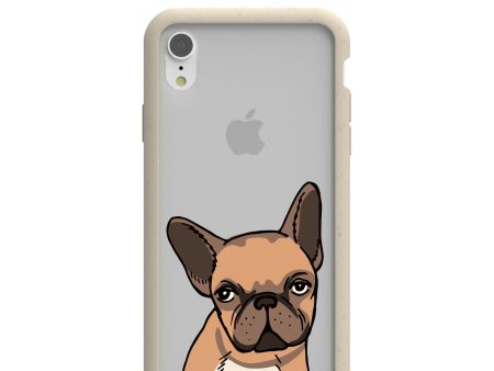 Clear Frenchie Portrait iPhone XR Case With London Fog Ridge Online