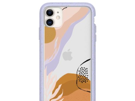 Clear Abstract Dunes iPhone 11 Case With Lavender Ridge Hot on Sale