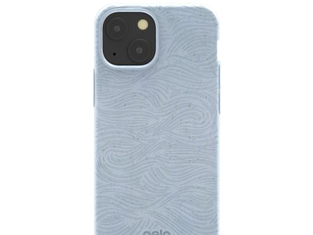 Powder Blue Ebb and Flow iPhone 13 Mini Case For Sale