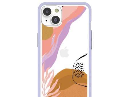 Clear Abstract Dunes iPhone 14 Case With Lavender Ridge Online Sale