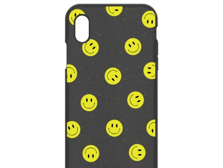 Black Smiley iPhone XR Case For Sale