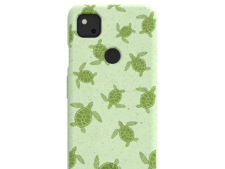 Sage Green Tiny Turtles Google Pixel 4a Case on Sale