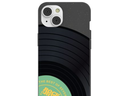 Black Vinyl Vibes iPhone 14 Case with MagSafe Module For Sale