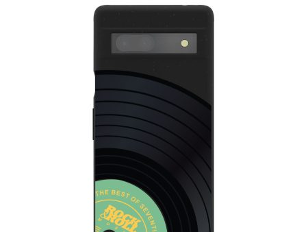 Black Vinyl Vibes Google Pixel 7a Case Discount