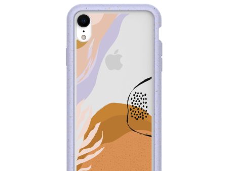 Clear Abstract Dunes iPhone XR Case With Lavender Ridge Cheap