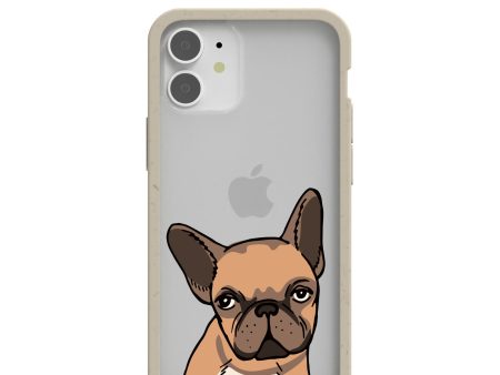 Clear Frenchie Portrait iPhone 12 Mini Case With London Fog Ridge Online Sale