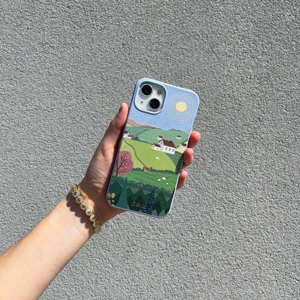 Powder Blue Sunny Countryside iPhone XR Case Discount