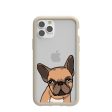 Clear Frenchie Portrait iPhone 11 Pro Case With London Fog Ridge on Sale