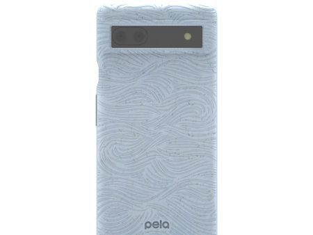 Powder Blue Ebb and Flow Google Pixel 6a Case Online Sale