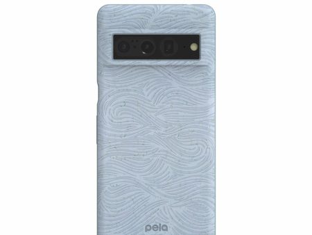 Powder Blue Ebb and Flow Google Pixel 7 Case on Sale