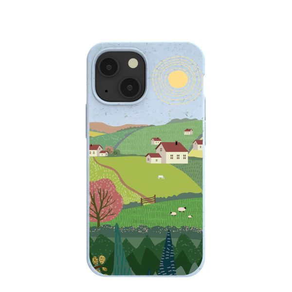 Powder Blue Sunny Countryside iPhone 13 Mini Case Online