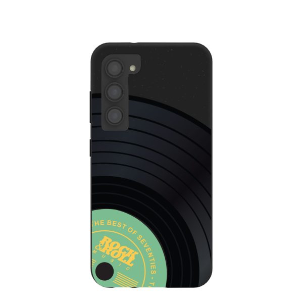 Black Vinyl Vibes Samsung Galaxy S23 Case For Discount